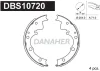 DBS10720 DANAHER Комплект тормозных колодок