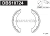 DBS10724 DANAHER Комплект тормозных колодок