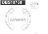 DBS10758 DANAHER Комплект тормозных колодок