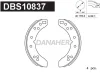 DBS10837 DANAHER Комплект тормозных колодок