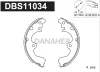 DBS11034 DANAHER Комплект тормозных колодок