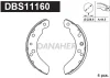 DBS11160 DANAHER Комплект тормозных колодок