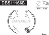 DBS11166B DANAHER Комплект тормозных колодок