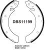 DBS11199 DANAHER Комплект тормозных колодок