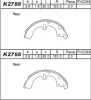 K2788 ASIMCO Комплект тормозных колодок