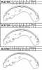 K3799 ASIMCO Комплект тормозных колодок