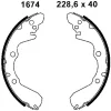 01674 BSF Комплект тормозных колодок
