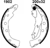 01902 BSF Комплект тормозных колодок