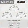 MK-2510 MASUMA Комплект тормозных колодок