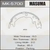 MK-5700 MASUMA Комплект тормозных колодок