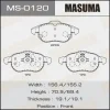 MS-0120 MASUMA Комплект тормозных колодок