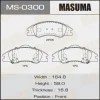 MS-0300 MASUMA Комплект тормозных колодок