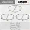 MS-0301 MASUMA Комплект тормозных колодок