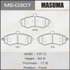 MS-0307 MASUMA Комплект тормозных колодок