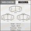 MS-0308 MASUMA Комплект тормозных колодок