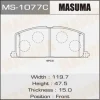 MS-1077 MASUMA Комплект тормозных колодок