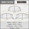 MS-1218 MASUMA Комплект тормозных колодок