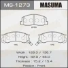 MS-1273 MASUMA Комплект тормозных колодок