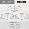 MS-1321 MASUMA Комплект тормозных колодок