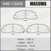 MS-1329 MASUMA Комплект тормозных колодок