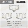 MS-1387 MASUMA Комплект тормозных колодок