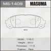 MS-1409 MASUMA Комплект тормозных колодок