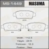 MS-1449 MASUMA Комплект тормозных колодок