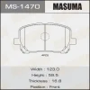 MS-1470 MASUMA Комплект тормозных колодок