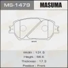 MS-1479 MASUMA Комплект тормозных колодок