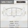 MS-1521 MASUMA Комплект тормозных колодок