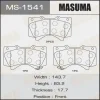 MS-1541 MASUMA Комплект тормозных колодок