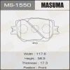 MS-1550 MASUMA Комплект тормозных колодок