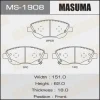 MS-1908 MASUMA Комплект тормозных колодок