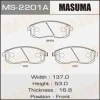 MS-2201 MASUMA Комплект тормозных колодок