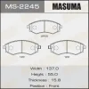MS-2245 MASUMA Комплект тормозных колодок