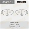 MS-2261 MASUMA Комплект тормозных колодок