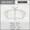 MS-2901 MASUMA Комплект тормозных колодок