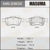 MS-2902 MASUMA Комплект тормозных колодок