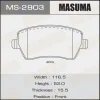 MS-2903 MASUMA Комплект тормозных колодок