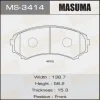 MS-3414 MASUMA Комплект тормозных колодок
