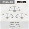 MS-3419 MASUMA Комплект тормозных колодок