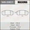 MS-3901 MASUMA Комплект тормозных колодок