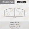 MS-5203 MASUMA Комплект тормозных колодок