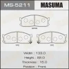 MS-5211 MASUMA Комплект тормозных колодок