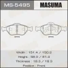 MS-5495 MASUMA Комплект тормозных колодок