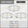 MS-5562 MASUMA Комплект тормозных колодок