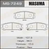 MS-7249 MASUMA Комплект тормозных колодок