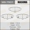 MS-7501 MASUMA Комплект тормозных колодок