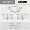 MS-8263 MASUMA Комплект тормозных колодок