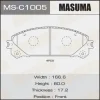 MS-C1005 MASUMA Комплект тормозных колодок